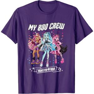 imageMonster High  My Boo Crew Clawdeen Frankie Draculaura TShirtPurple