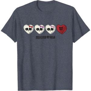 imageMonster High  Valentines Day Candy Hearts TShirtHeather Blue