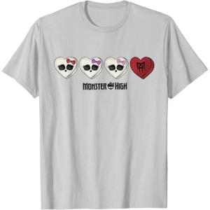 imageMonster High  Valentines Day Candy Hearts TShirtSilver Grey