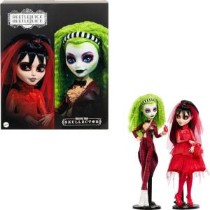 imageMonster High Skullector Beetlejuice Beetlejuice Doll 2Pack Collectible Betelgeuse and Lydia Deetz Set with Accessories and Displayable Packaging Amazon Exclusive