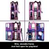 imageMonster High Bootique Hotel Doll House Foldable Playset with Spooky Surprises in Every Room and 13 Pieces Including Furniture and Accessories