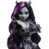 imageMonster High Reel Drama Doll Cleo De Nile Black and White Reproduction Collectible with DollSize and LifeSize Posters Horror Flick Theme and PetClawdeen Wolf