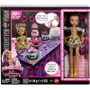 imageMonster High Scary Sweet Birthday Cake Kit with Clawdeen Wolf Doll Cake Decorating Playset with 20 Accessories Like Eerie Icing Pipette and More