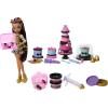 imageMonster High Scary Sweet Birthday Cake Kit with Clawdeen Wolf Doll Cake Decorating Playset with 20 Accessories Like Eerie Icing Pipette and More