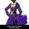 imageMonster High x Wednesday Doll and Accessories Bianca Barclay Collectible in Nevermore Academy Uniform with Siren Amulet Backpack and Doll Stand