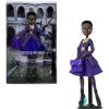imageMonster High x Wednesday Doll and Accessories Bianca Barclay Collectible in Nevermore Academy Uniform with Siren Amulet Backpack and Doll Stand
