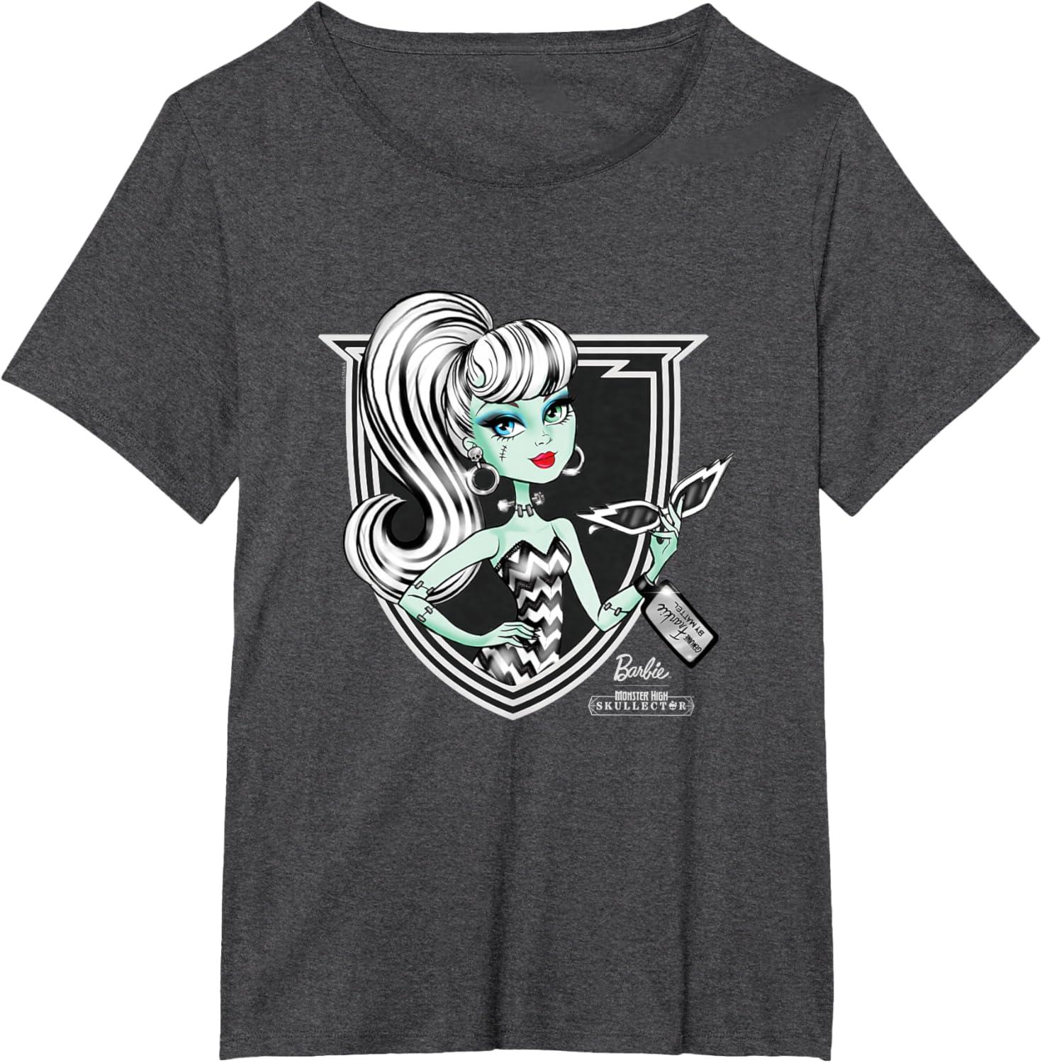 imageMonster High x Barbie Frankie TShirtDark Heather Grey