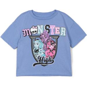 imageMonster High Girls Boxy TShirt Toddler to Big Kid Sizes 4T  1416Periwinkle Blue