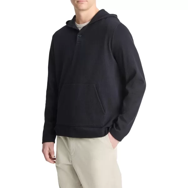 Vince Mens Herringbone Terry Henley HoodieCoastal