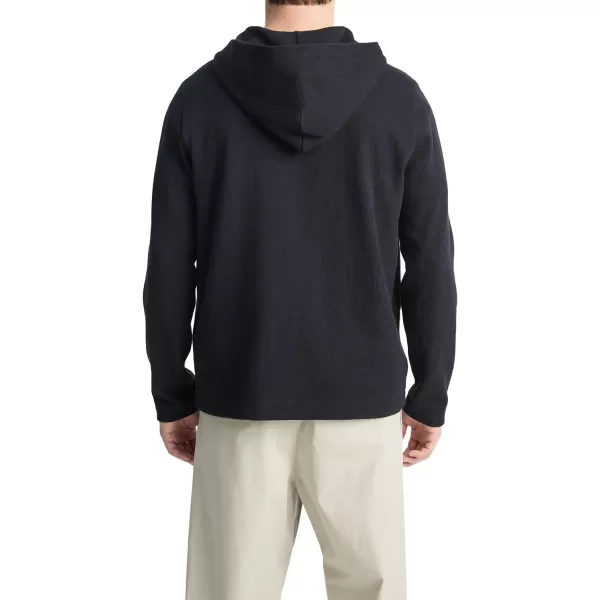 Vince Mens Herringbone Terry Henley HoodieCoastal