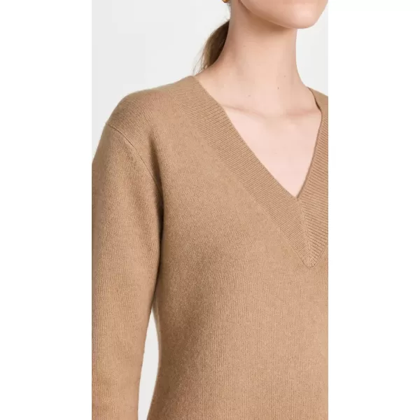 Vince Womens V Sweater DressSand Shell