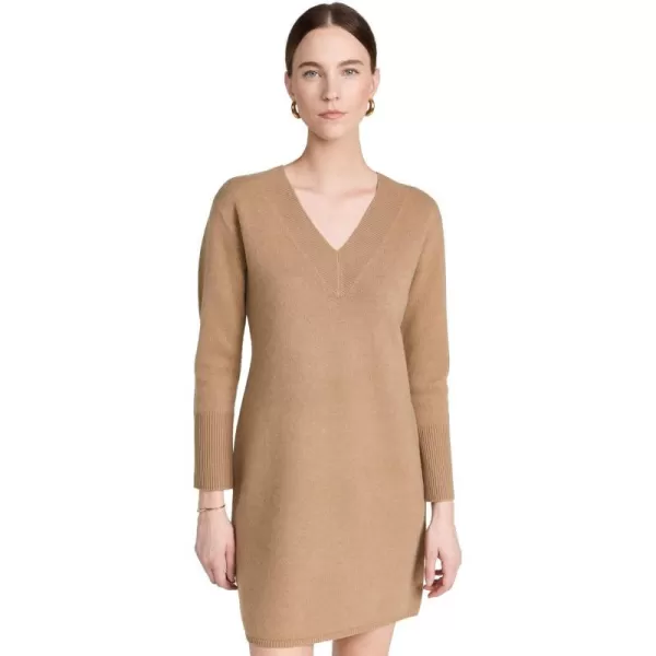 Vince Womens V Sweater DressSand Shell