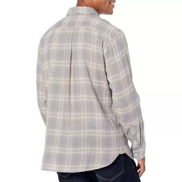 Vince Mens Dbl Face Shadow Plaid LSPebble BlueH White