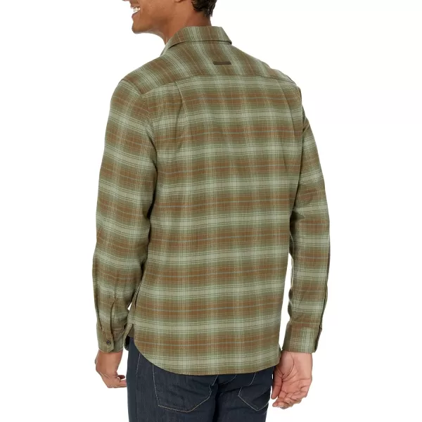 Vince Mens Seaview Plaid Long SleeveJade Quartz