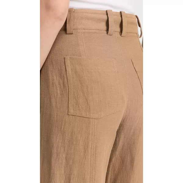 Vince Womens Drop Waist Utility Wide Leg PantsTobacco