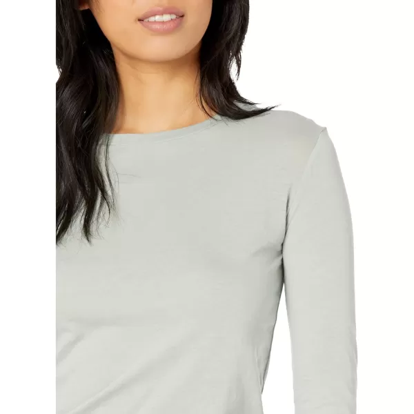 Vince Womens Essential LS CrewMint Glass