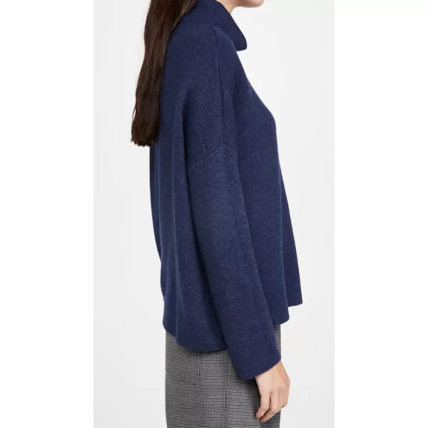 Vince Womens Funnel Neck PulloverHeather Peacock