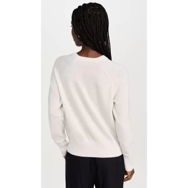 Vince Womens Long Sleeve SweaterH White