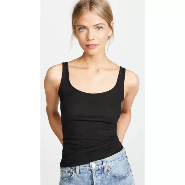 Vince Womens Scoop Neck TankBlack