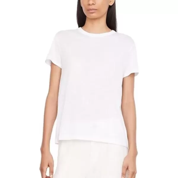 Vince Womens Short Sleeve Relaxed TeeOptic White