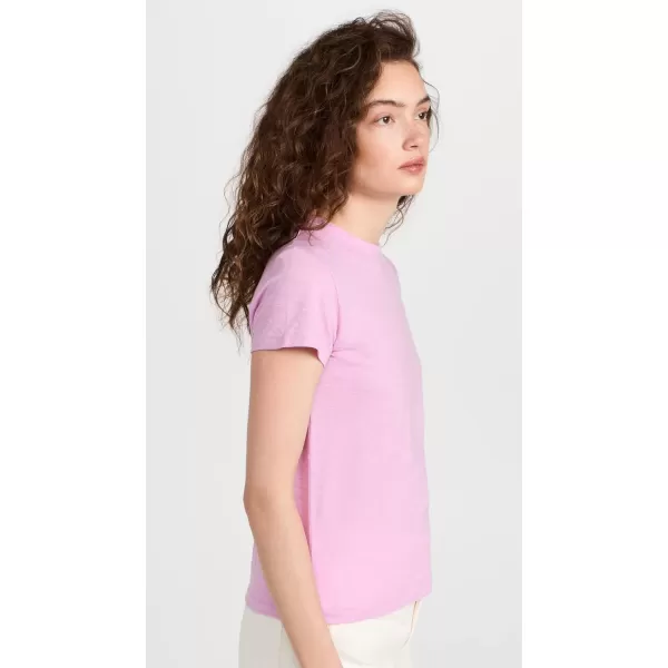 Vince Womens Short Sleeve Relaxed TeePetal Nectar