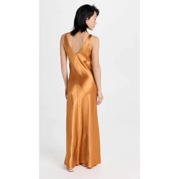 Vince Womens Vnk Maxi Slip DressDk Marigold