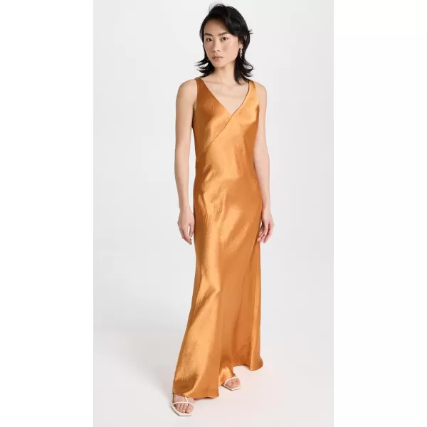 Vince Womens Vnk Maxi Slip DressDk Marigold