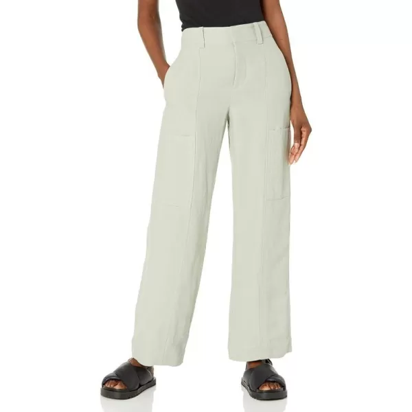 Vince Womens Drop Waist Utility Wide Leg PantsMint Stone