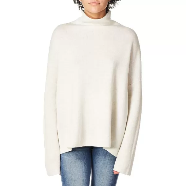 Vince Womens Funnel Neck PulloverHeather White