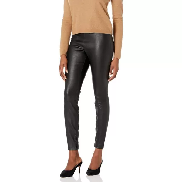 Vince Womens Leather Zip LeggingBlack