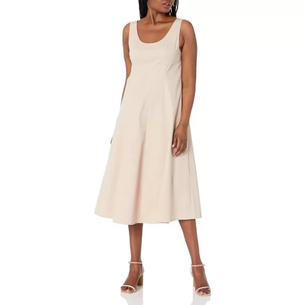 Vince Womens Panelled Scoop Nk DressOat