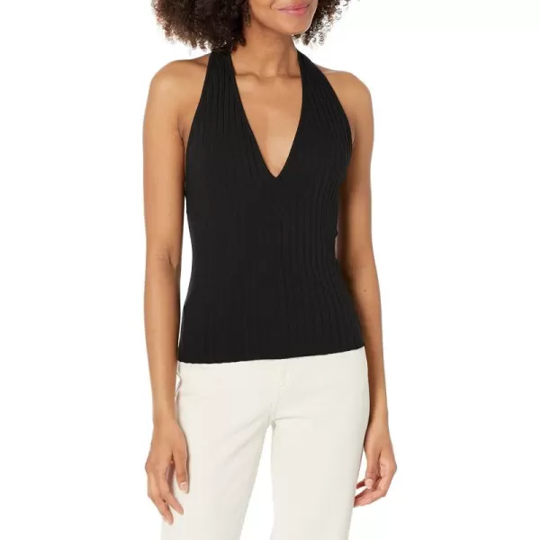 Vince Womens Ribbed Halter TankBlack