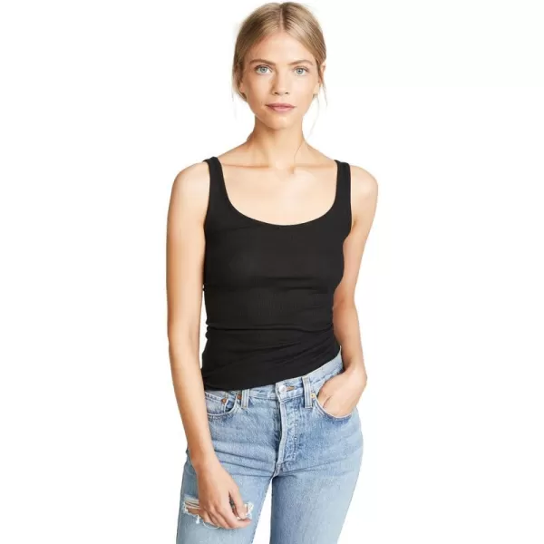 Vince Womens Scoop Neck TankBlack