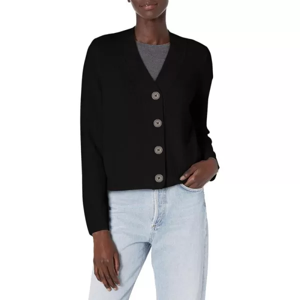 Vince Womens Shrunken Button CardiganBlack