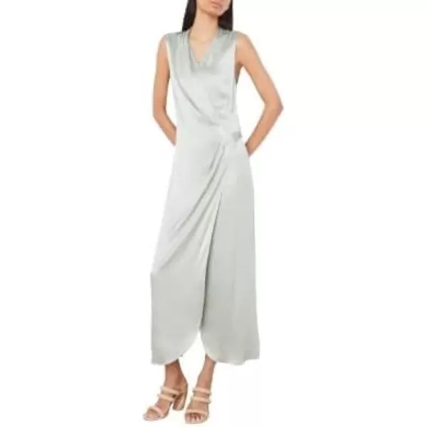 Vince Womens Slvls Draped Wraped DressGlass