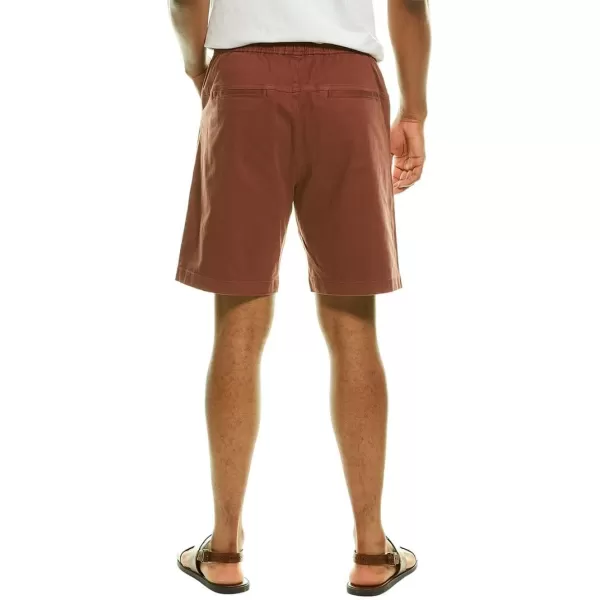 Vince Mens Canvas Garment Dye ShortDk Burnt Fig