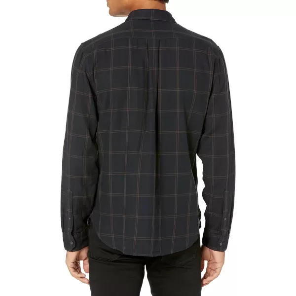 Vince Mens Double Face Windowpane Long SleeveCoastal