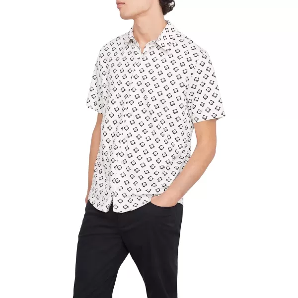 Vince Mens Geo Floral Printed SS Button DownBoneCoastal