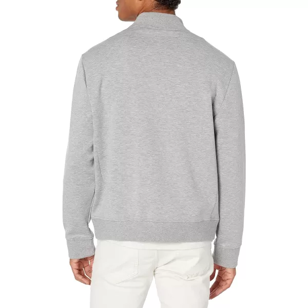 Vince Mens Knit BomberH GreyH Natural Stone