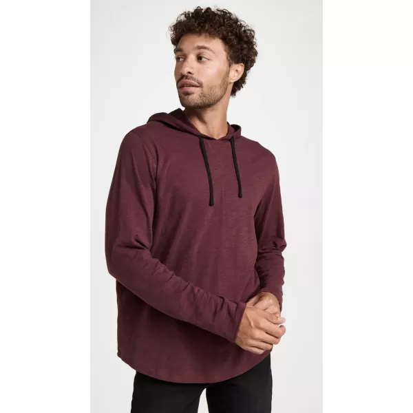 Vince Mens Slub Popover HoodieBeet Root