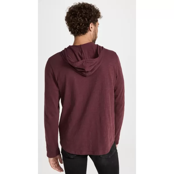 Vince Mens Slub Popover HoodieBeet Root