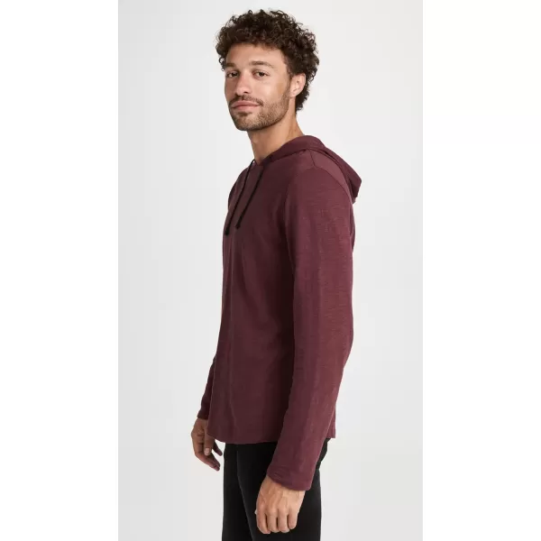 Vince Mens Slub Popover HoodieBeet Root