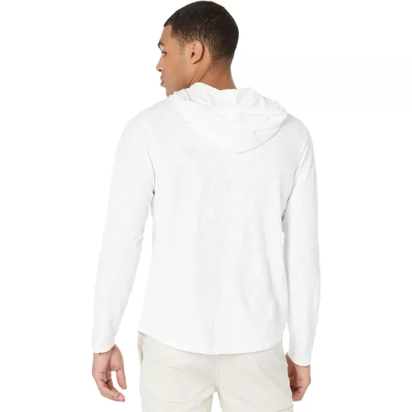 Vince Mens Slub Popover HoodieOptic White