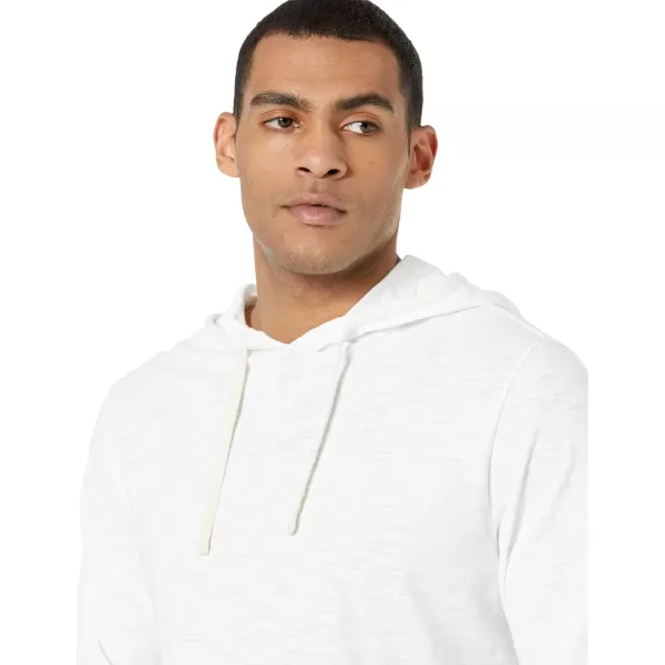 Vince Mens Slub Popover HoodieOptic White