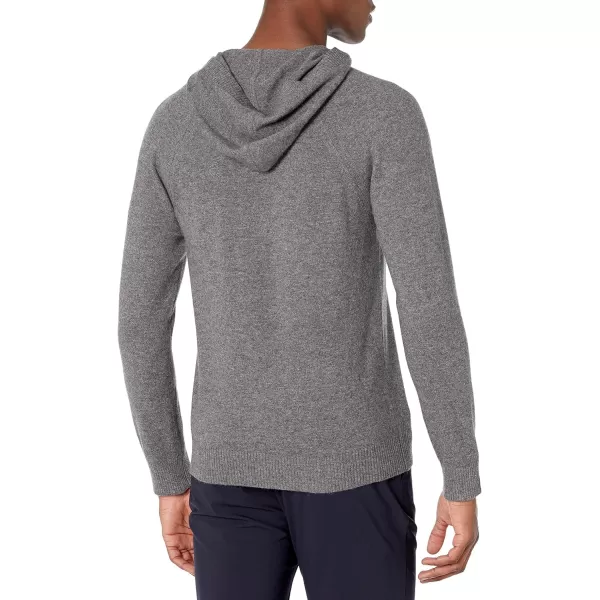 Vince Mens Wool Cashmere Pullover HoodieMedium Heather Grey