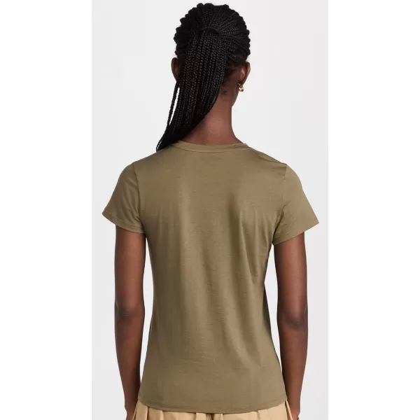 Vince Womens Essential CrewBay Leaf