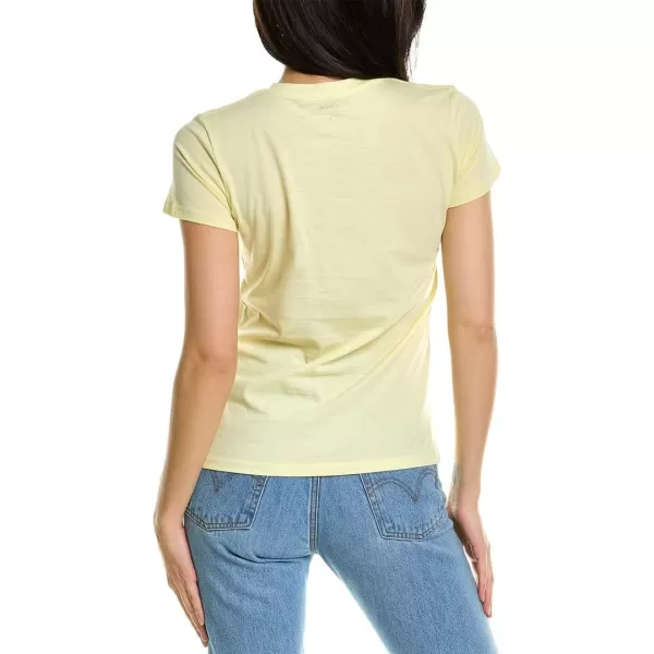 Vince Womens Essential CrewPale Lemon