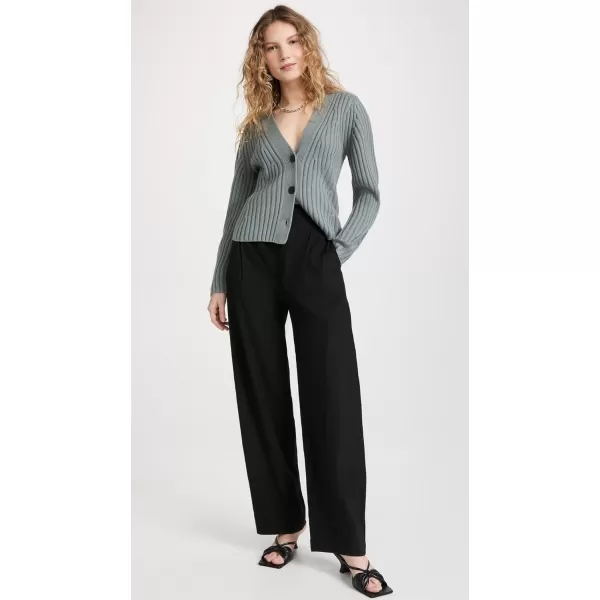 Vince Womens Pleat Front Pull on PantBlack