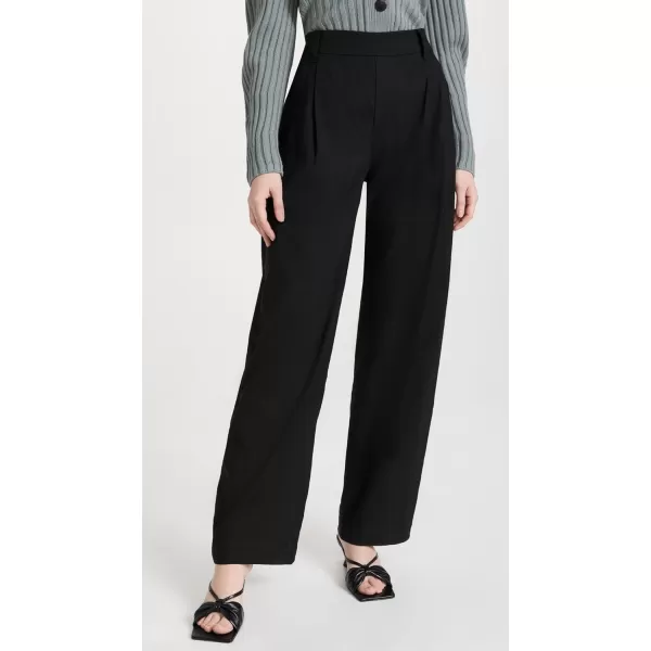 Vince Womens Pleat Front Pull on PantBlack