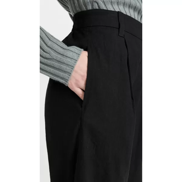 Vince Womens Pleat Front Pull on PantBlack